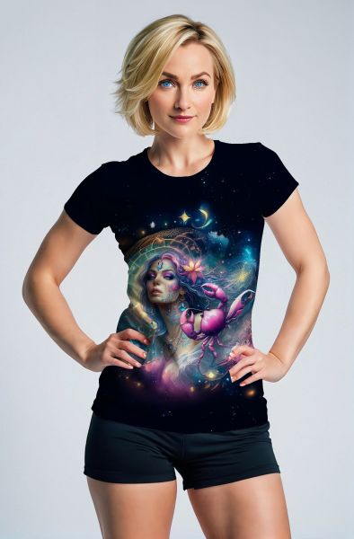 Cancer Zodiac Collection: Cosmic Connection Hoodie-T-Shirt