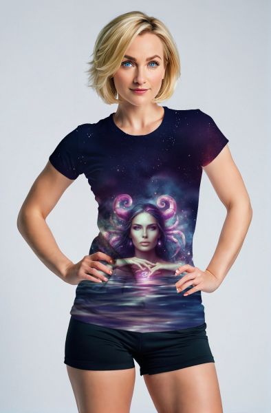 Cancer Zodiac Collection: The Celestial Embrace Hoodie-T-Shirt