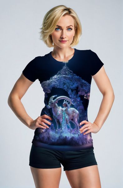 Capricorn Zodiac Collection: The Earthly Journey Hoodie, Sweatshirt, Zip-Up, T-Shirt-T-Shirt