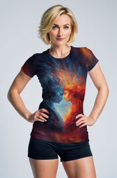 Gemini Flames of Duality Collection: Deep Purple Hoodie, Sweatshirt, Zip-Up, T-Shirt with Fiery Twin Faces Design