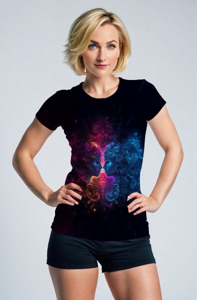 Gemini Zodiac: Duality of Light and Dark Energy Hoodie, Sweatshirt, Zip-Up, T-Shirt-T-Shirt