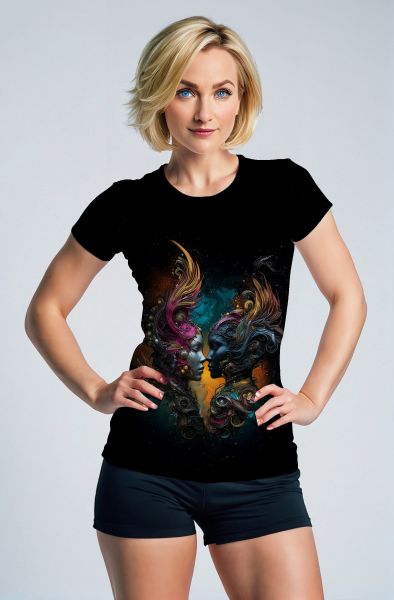 Gemini Zodiac: Divine Transformation in Colorful Cosmos Hoodie, Sweatshirt, Zip-Up, T-Shirt