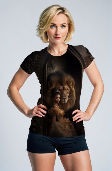 Leo's Regal Roar: The Royal Lioness Hoodie, Sweatshirt, Zip-Up, T-Shirt-T-Shirt