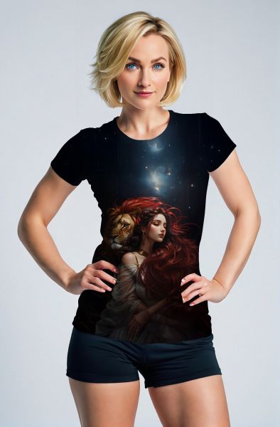 Lion's Heart: The Celestial Guardian Hoodie, Sweatshirt, Zip-Up, T-Shirt-T-Shirt