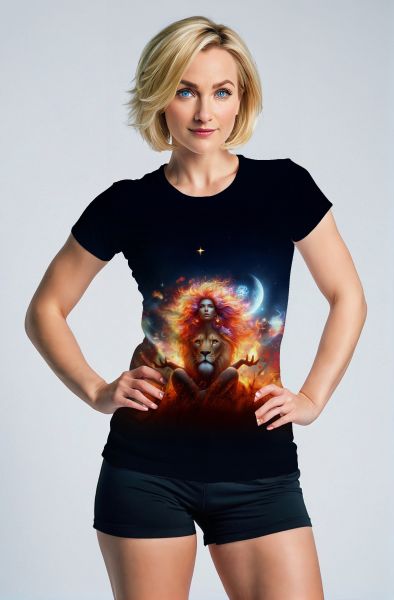 Majestic Mane: The Royal Lioness Hoodie, Sweatshirt, Zip-Up, T-Shirt-T-Shirt