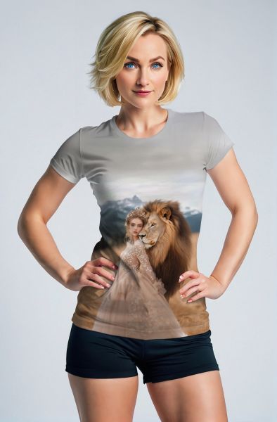 Lioness of the Mountains: Regal Strength Hoodie, Sweatshirt, Zip-Up, T-Shirt-T-Shirt