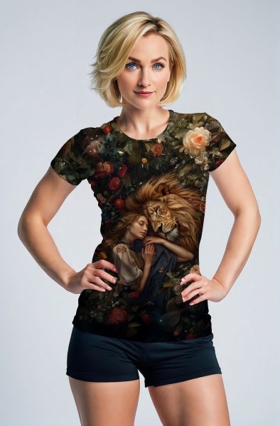 Lionhearted Embrace: The Enchanted Serenade Sweatshirt-T-Shirt