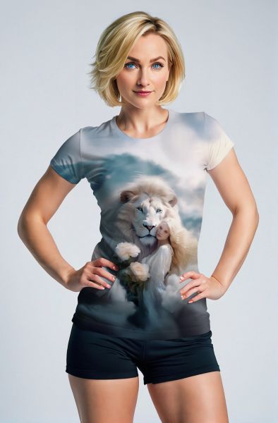 Lionhearted Empress: The Celestial Glory Hoodie, Sweatshirt, Zip-Up, T-Shirt-T-Shirt