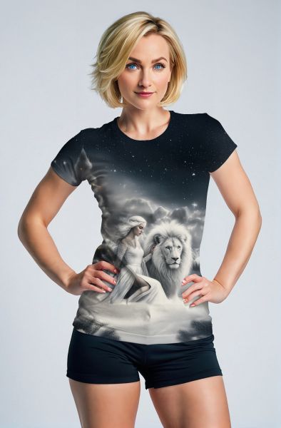 Majestic Roar: The Cosmic Ruler Hoodie, Sweatshirt, Zip-Up, T-Shirt-T-Shirt