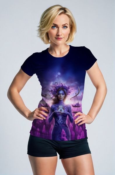 Libra Zodiac Collection: The Balance of Harmony Light Angel Design Sweatshirt