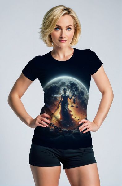 Libra Zodiac Collection: Celestial Justice - The Balanced Light of the Universe Hoodie, Sweatshirt, Zip-Up, T-Shirt-T-Shirt