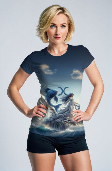 Piscean Dreams: The Dual Fishes Hoodie, Sweatshirt, Zip-Up, T-Shirt-T-Shirt