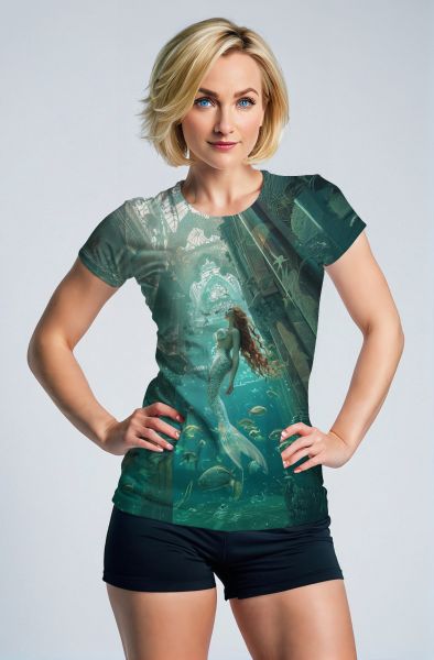 Ocean's Mystical Dance: The Pisces Enchantment Hoodie-T-Shirt
