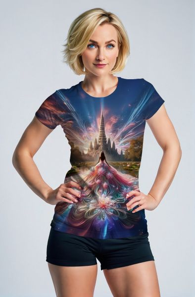 Celestial Pisces: A Dream in the Lotus Garden Hoodie-T-Shirt