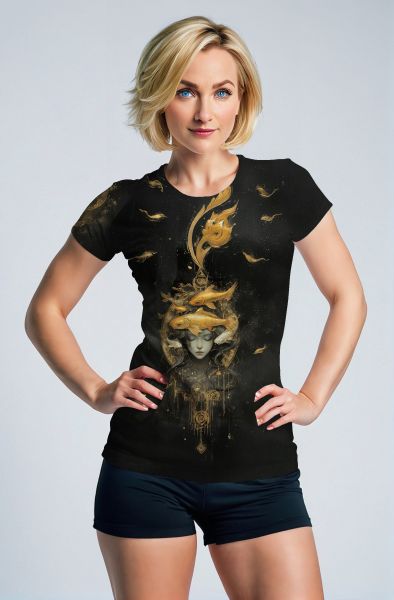 The Golden Pisces Dream: A Mystical Journey" Hoodie, Sweatshirt, Zip-Up, T-Shirt