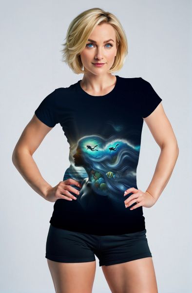 The Dreamer of Pisces: In the Depths of Ocean Dreams Hoodie, Sweatshirt, Zip-Up, T-Shirt-T-Shirt
