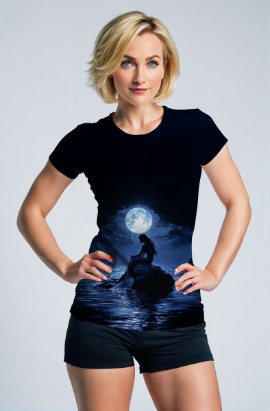Moonlit Shores: Pisces Serenity Hoodie, Sweatshirt, Zip-Up, T-Shirt-T-Shirt