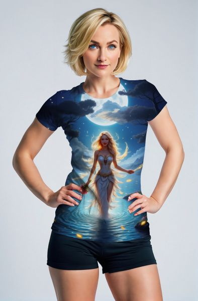 Ocean's Embrace: Pisces' Flowing Serenity Hoodie, Sweatshirt, Zip-Up, T-Shirt-T-Shirt