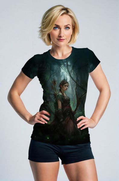 Sagittarius' Mystic Path: The Forest Archer Hoodie, Sweatshirt, Zip-Up, T-Shirt-T-Shirt