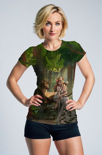 Sagittarius' Forest Guardian: The Moonlit Huntress Hoodie, Sweatshirt, Zip-Up, T-Shirt-T-Shirt