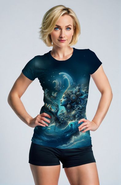Scorpio Zodiac Collection: Enchanting Water Goddess-T-Shirt