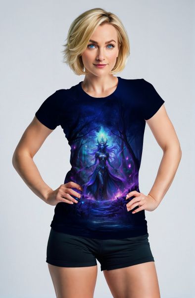 Scorpio Zodiac Collection: Queen of the Night and Celestial Mystic Double-Faced Design Hoodie, Sweatshirt, Zip-Up, T-Shirt-T-Shirt