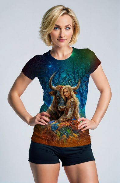 Taurus Zodiac Collection: The Cosmic Guardian of the Forest Hoodie-T-Shirt