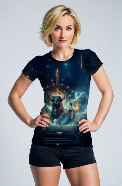 Taurus Zodiac Collection: The Galactic Protector Hoodie, Sweatshirt, Zip-Up, T-Shirt-T-Shirt