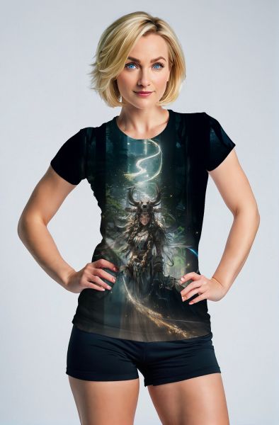 Taurus Zodiac Collection: The Celestial Bull Warrior Zip-Up-T-Shirt