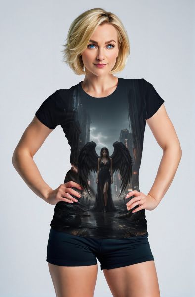 Virgo Zodiac Collection: The Dark Angel Hoodie, Sweatshirt, Zip-Up, T-Shirt-T-Shirt