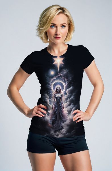 Virgo Zodiac Collection: The Ethereal Guardian Hoodie, Sweatshirt, Zip-Up, T-Shirt-T-Shirt