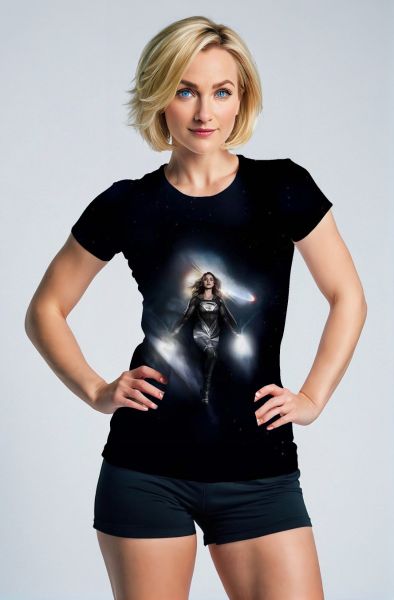 Dark Blue Supergirl Galaxy T‑Shirt