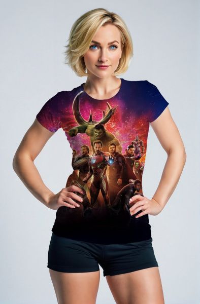 Dark Red Avengers Infinity War T‑Shirt