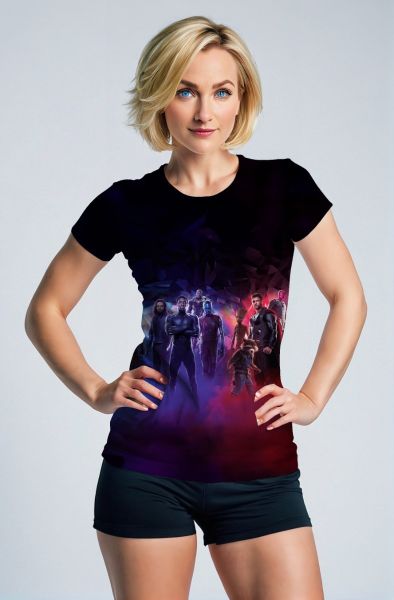 Black and Red Avengers Team T‑Shirt