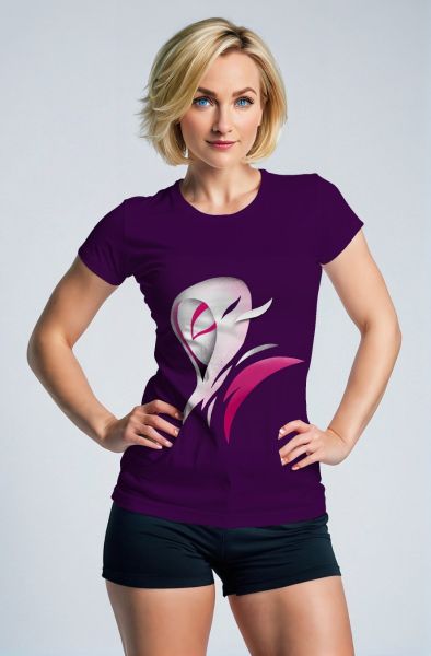 Abstract Phoenix Graphic Apparel – Purple T‑Shirt