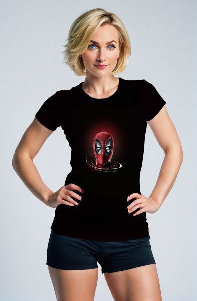 Masked Merc Graphic Apparel – Bold Red & Black T‑Shirt