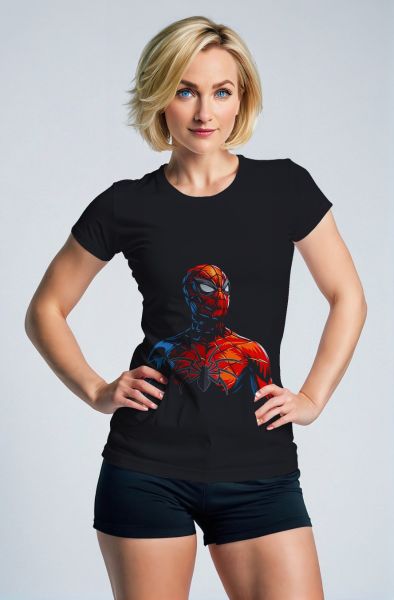 Spider‑Man Iconic Print T‑Shirt – Classic Black Tee