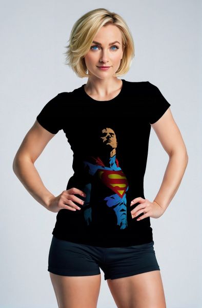 Black Superman Graphic T‑Shirt