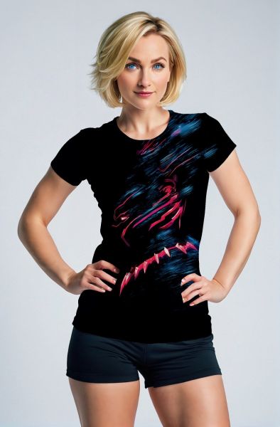 Black Panther Neon T‑Shirt