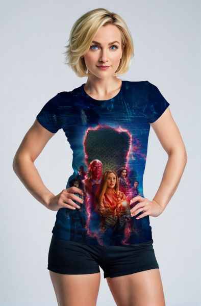 Blue WandaVision T‑Shirt