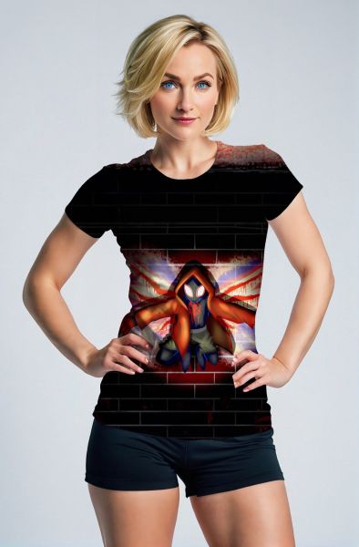 Black Graffiti T-Shirt – Miles Morales Urban Sketch Tee