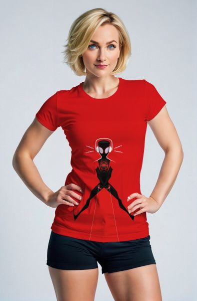 Red Spider Motion Graphic Tee – Bold Youth Fit