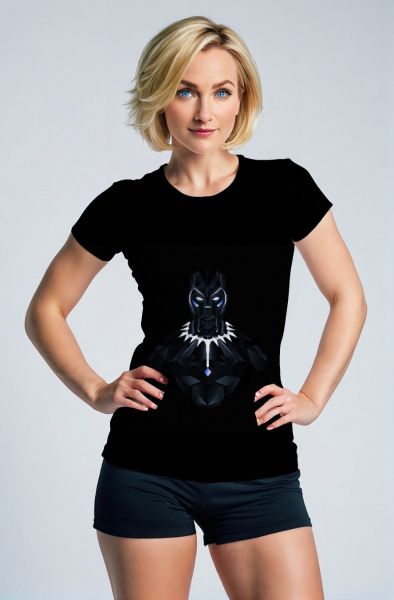 Black Panther T-Shirt – Polygonal Armor Legend