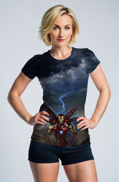 Iron Man Thunder Pulse Tee – Stormy Night Arc Energy T-Shirt