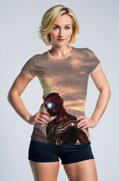 Dusk Guardian Tee – Iron Spider in Reflective Glow