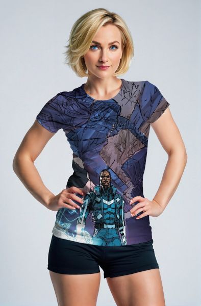 Adam Brashear / Blue Marvel T-Shirt - Bold Blue Edition