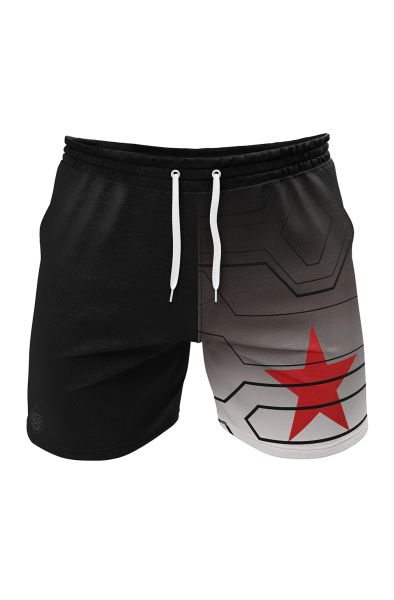 Winter Soldier Cosplay Marvel Gym Shorts