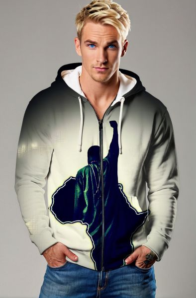 Rise of the African Spirit Sweatshirt - T-Shirts, Hoodies, Zip-Up Jackets, and Pullovers-Zip Up Hoodie