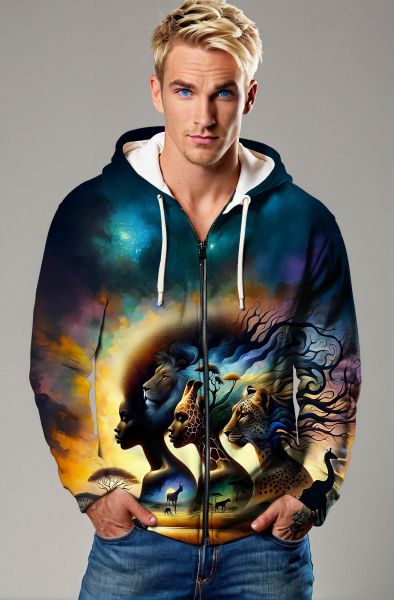 Wild Essence Sweatshirt - T-Shirts, Hoodies, Zip-Up Jackets, and Pullovers-Zip Up Hoodie