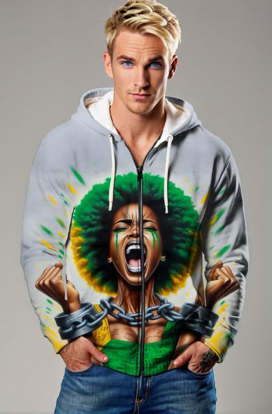  Chains of Freedom Sweatshirt - T-Shirts, Hoodies, Zip-Up Jackets, and Pullovers-Zip Up Hoodie